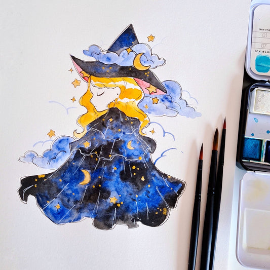 Cosmic Witch Art Print