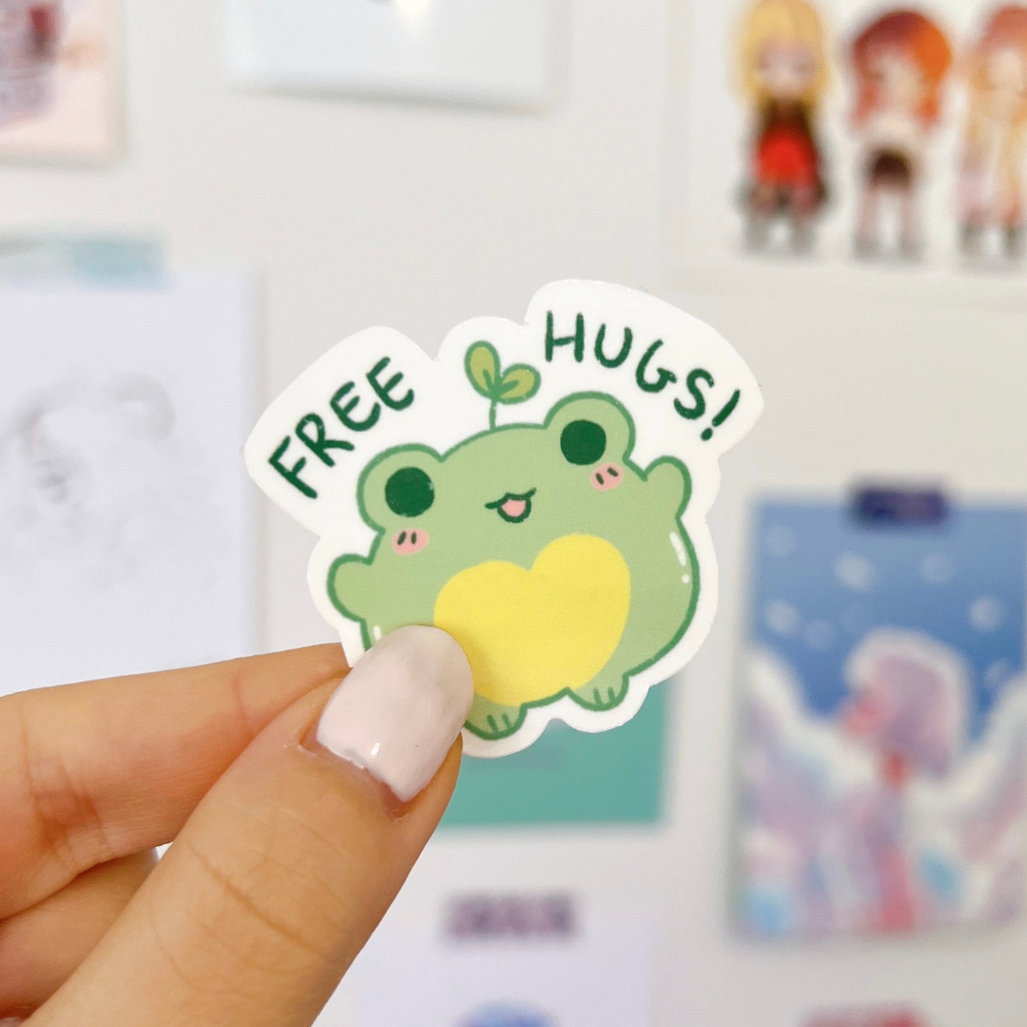 Free Hugs Froggy Sticker