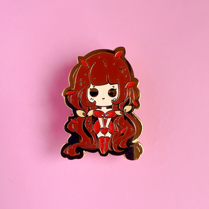 Autumn Girl Enamel Pin