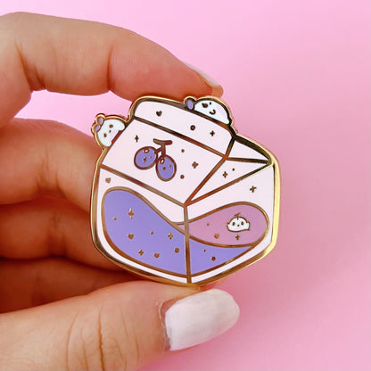 Strawberry and Grape Enamel Pins