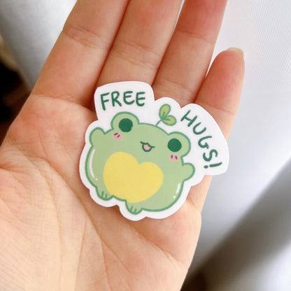 Free Hugs Froggy Sticker