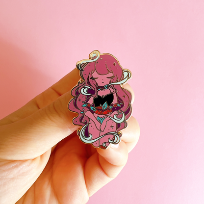 Flower Girl Enamel Pin