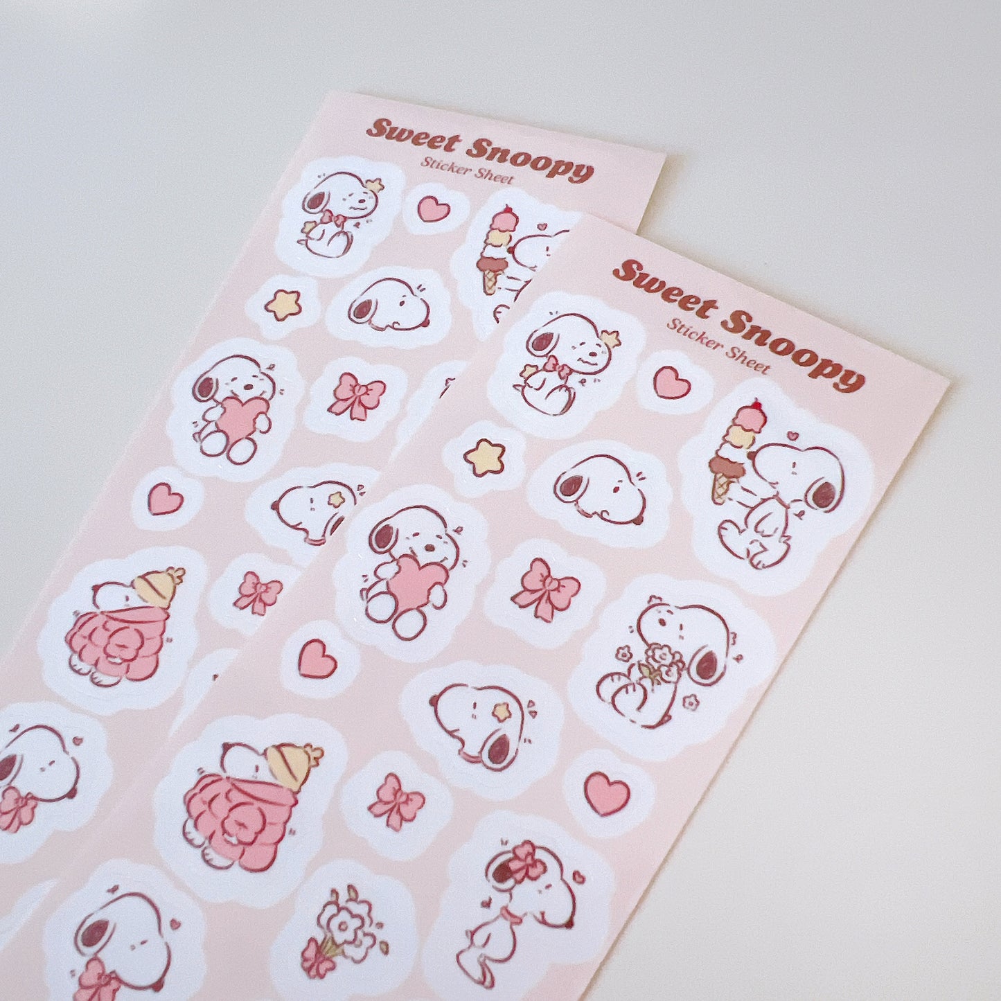 Sweet Snoopy Sticker Sheet