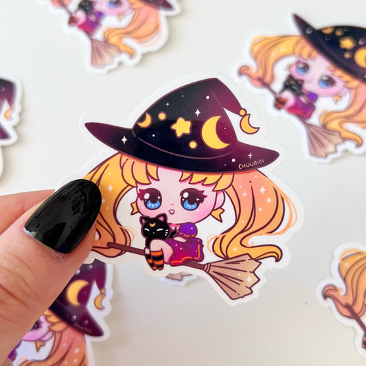 Halloween Witch Sailor Princess Vinyl Sticker