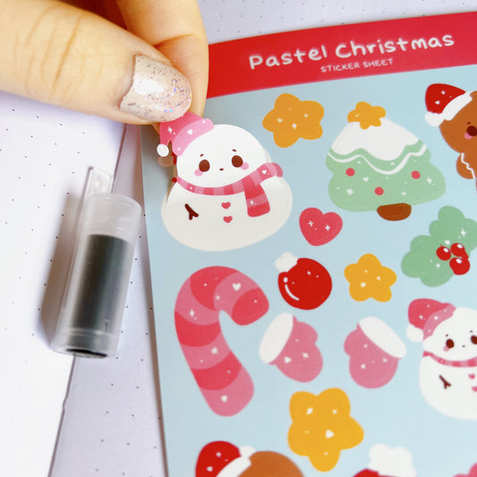 Pastel Christmas Sticker Sheet