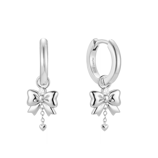 Infinity Bow Drop Earrings