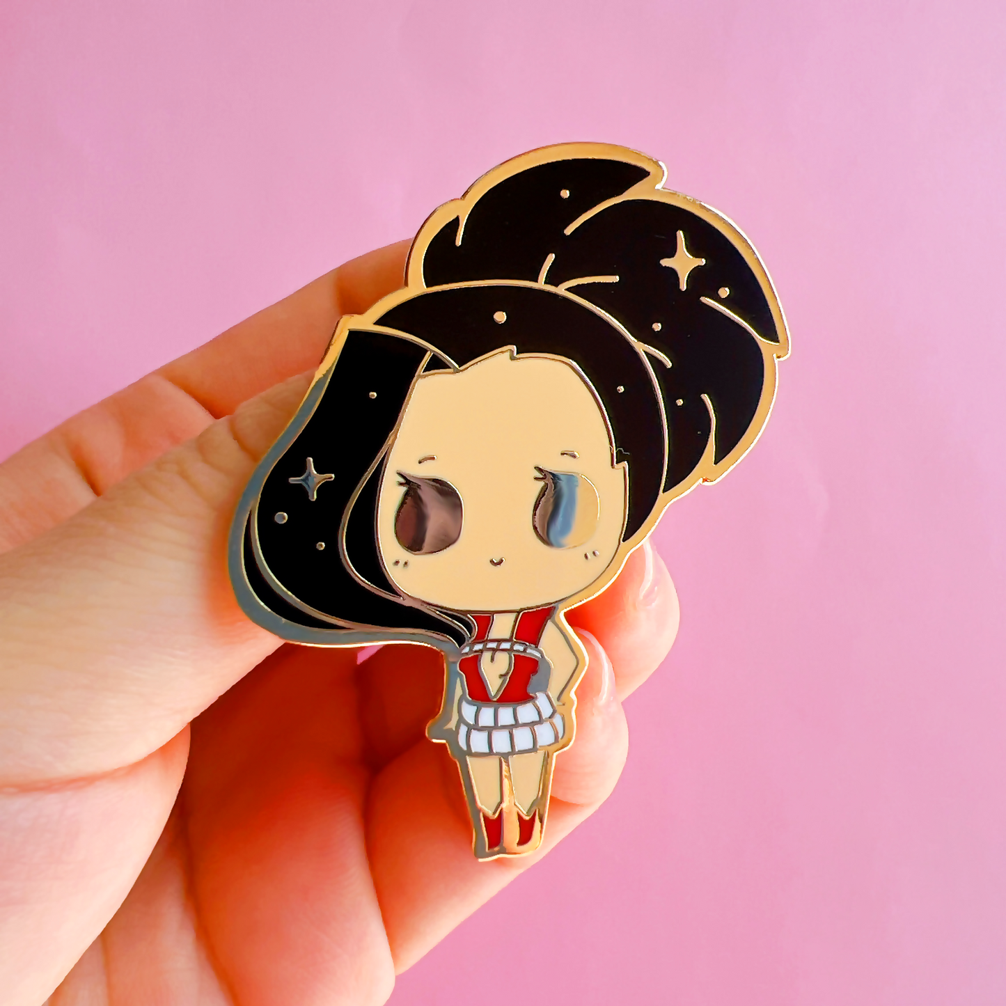 Momo Enamel Pin